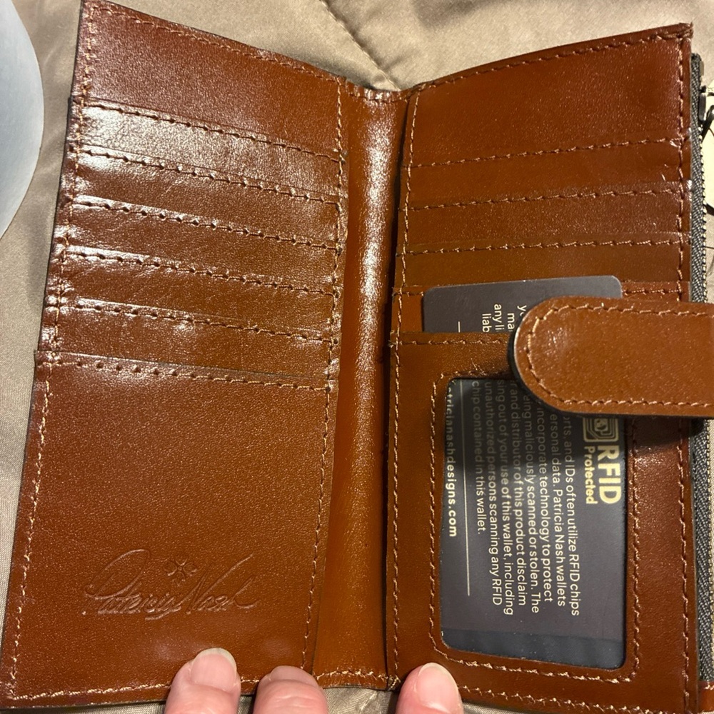 Patricia nash marigold harvest nazari leather wallet - Picture 4 of 6
